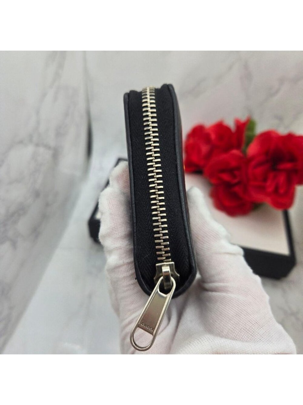 Gucci Wallet GG Marina Black - Picture 10 of 16